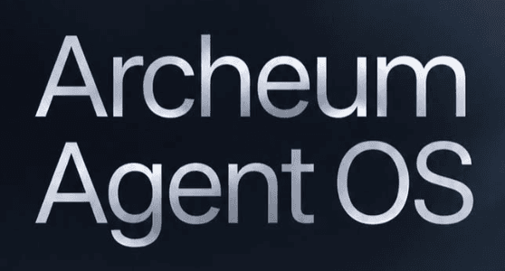Archeum Agent OS dark product wordmark preview.